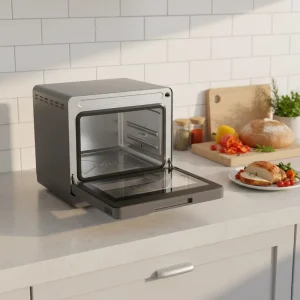 Easy To Clean Electric Oven Large Capacity Air Fryer Non Stick Inner Modern Stainless Steel Design Steam Air Fryer Oven