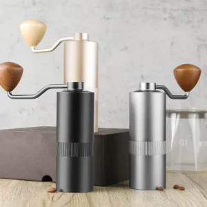 Eco Friendly Durable Minimalist Mini Hand Crank Coffee Bean Grinder Adjustable Conical Burr Fine Grit 800 1500 Stainless