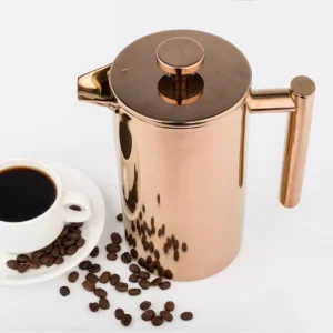 Eco Friendly Manual French Press Coffee Maker Stainless Steel 304 Double Layer Modern Design Filter Hand Brewed