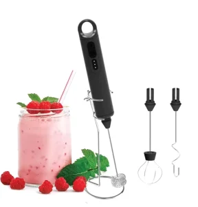 Egg Beater 2 in 1 USB Handheld Rechargeable Electric Cream Milk Frother