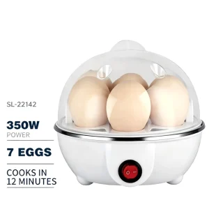 Egg Boilers Household Small Automatic Power off Single layer 7 hole Egg Steamer