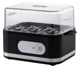 Electric Egg Boiler Steamer BPA Free Plastic Construction with Auto Shut Off Safety