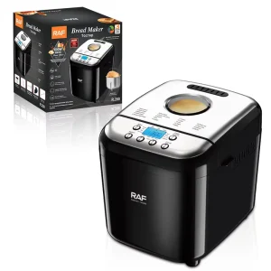 Electric 1.5lb Stainless Steel Fully Automatic Multifunctional Bread Maker with Keep Warm Setting and 600W Power