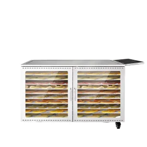 Electric 10-Tier Stainless Steel Food Dehydrator High Energy Saving for Fruits Vegetables Herbs Jerky Drying Multi-Voltage