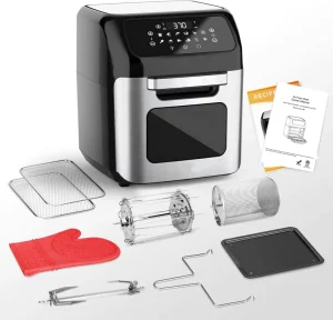 Electric 12L Digital Stainless Steel No Oil Toaster Cooker Oven Hot Air Fryer