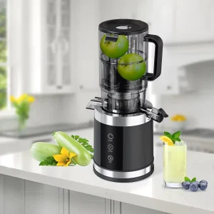 Electric 135MM Big Mouth Cold Press Slow Juicer Extractor Machine