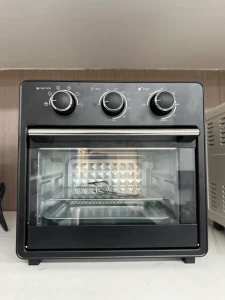 Electric 16L Stainless Steel Convection Air Fryer Oven Roast Bake Dehydrate Functions Mechanical Control Household Outdoor