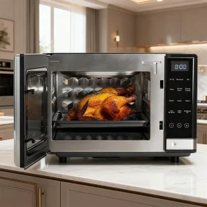Electric 17L 3000W Air Fryer Grill Microwave Oven with Stainless Steel Housing and Digital Control for Home Use