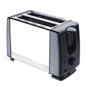 Electric 2 Slice Mini Stainless Steel Sandwich Maker & Bread Toaster for Household Use