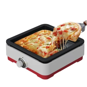 Electric 2 in 1 Cast Aluminum Grill Pan Korean Skillets Griddle Electric Frying Pan