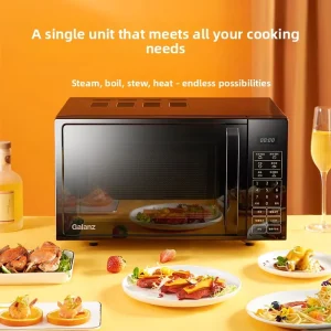 Electric 20L Tempered Glass Flat Panel Interior Home Multi Function Smart Timer 700W Microwave Oven DG(B0)