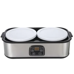 Electric 2L Stainless Steel Touch Control Home Yogurt Maker with Jam Ice Cream & Pudding Functions