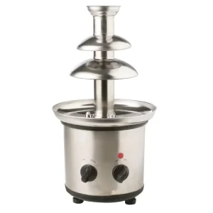 Electric 3-Tier Stainless Steel Chocolate Fountain 3.3 Pounds 1.2 KGS Chocolate Capacity