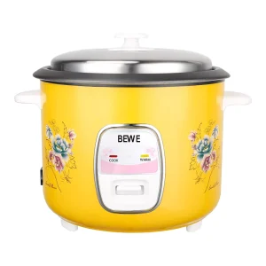 Electric 400W 500W High Efficiency Automatic Rice Cooker Steamer Non Stick Inner Pot Stainless Steel Household