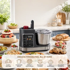 Electric 5L Dough Mixer Meat Grinder 3 in 1 Stand Food Mixer 500W Food Processor Mixer Blender Juicer