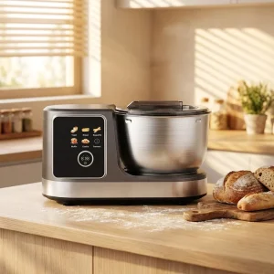 Electric 6 in 1 Food Processor Stand Mixer Stainless Steel Dough Kneading Machine Meat Grinder and Juicer for Home Use