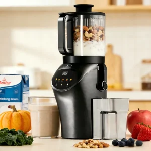 Electric 6.30inch Extra Large Feed Chute Cold Press Juicer 350W High Juice Yield Smoothie 2.5L Stainless Steel Quiet