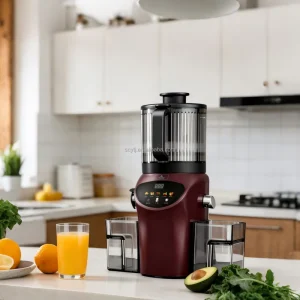 Electric 6.30inch Extra Large Feed Chute Cold Press Juicer Machine 350W High Juice Yield Smoothie 2.5L Capacity Slow