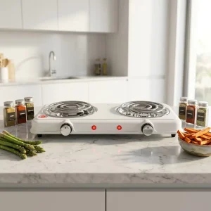 Electric Adjustable Temperature Burner Two Coil Heating Hot Plates Stove Cooking Stove Coil Hot Plate