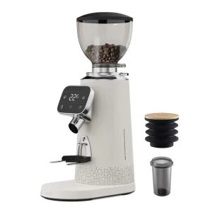 Electric Automatic Coffee Grinder 64mm Blade Precise Digital Timer Anti-static Bellows Home Commercial Espresso Grinder