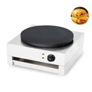 Electric Automatic Commercial Snack Crepe Maker Pancake Tortilla Machine Portable High Performance 220V