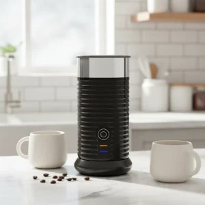 Electric Automatic Plastic Milk Frother with Cold and Hot Milk Heating Function for Household Use