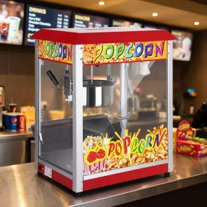 Electric Automatic Popcorn Machine Commercial Snack Equipment Fast Heating Durable Popcorn Maker for Entertainment Venue