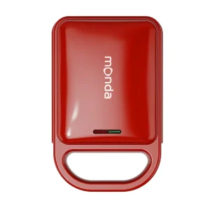Electric Automatic Red Non Stick Portable Outdoor Household Breakfast Baking Sandwich Maker