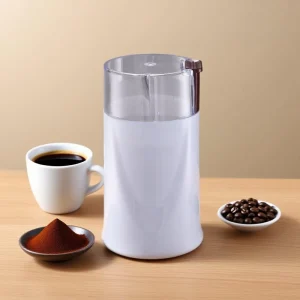 Electric Automatic Stainless Steel Coffee Bean Grinder for Home Kitchen Use French Language Support 200W 50g Capacity