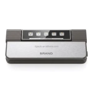 Electric Automatic Stainless Steel Food Vacuum Sealer Packaging Machine Dry Moist Mode Manual Pulse Compact Kitchen Meal Prep