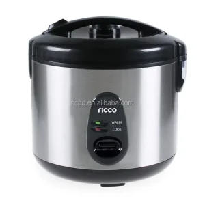 Electric Automatic Stainless Steel Rice Cooker 1.8L GS ETL CE LFGB ROHS REACH Certified Includes Paddle Measuring Cup