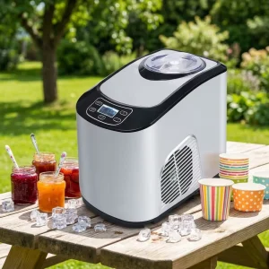 Electric Automatic Thermoelectric Mini Ice Cream Maker Machine for Home Use