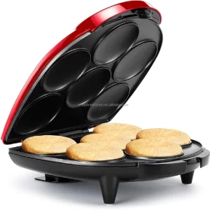 Electric Automatic Waffle Bowl Pancake Making Machine Non-Stick for Breakfast Arepa Tortilla Maker