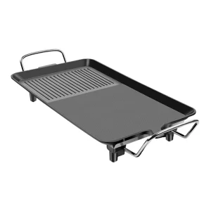 Electric BBQ Griddle Non Stick Portable Barbecue Cooking Grill Griddle Pan