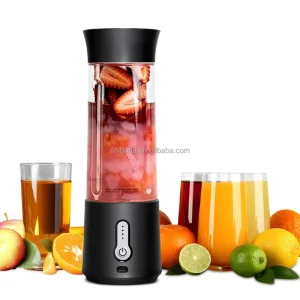 Electric BPA Free 500ml USB Juicer Cup Wireless Portable Handheld Fruit Blender Shakes Smoothies CE Certified Waterproof RV 6