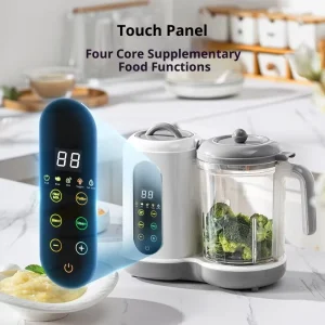 Electric Baby Food Maker Processor Blender Grinder Steamer Cooks Blends Healthy Homemade Self Cleans Multifunction Stand Mixer