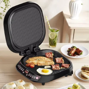 Electric Baking Pan Double sided Heating Non Stick LED Indicator Crepe Maker Skillet Pancake Baking Pie Pizza Griddle Hotel