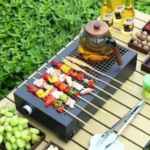 Electric Barbecue Grill Household Griddle Indoor Skewer Grill Outdoor Grill Pan Multi Function Dual Function Meat Roasting