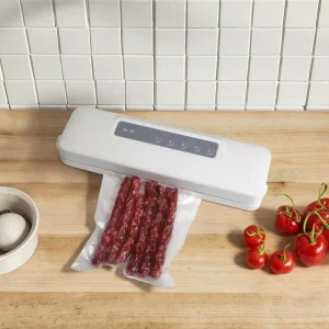 Electric Battery Powered Plastic Vacuum Food Sealers All in one Multifunction Automatic Machine Built in Cutter Compact Design