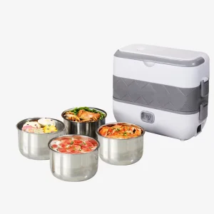 Electric Bento Heating Stainless Steel Lunch Box Factory Takeaway Food Container with Thermos Feature