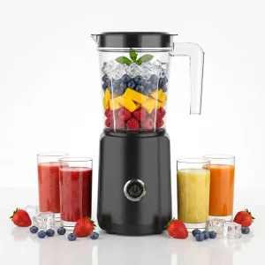 Electric Blender High Power Kitchen Blender Machine Low Noise Manual Controls Food Mixer Juicer for Kitchen Hotel Outdoor Use