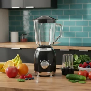 Electric Blender Juicer with Grinder Household Blender Mixer Fruit Food Processor Ice Crusher Glass Table Smoothie Blender