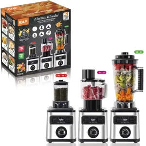 Electric Blender with 800W Power 4L Plastic Jar 8 in 1 Multifunction for Chopping Blending and Grinding