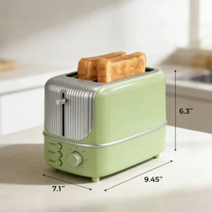 Electric Bread Machine Commercial 2 Slice Toaster with Efficient Card Slot Design Automatic Sandwich for Fast Durable Rust