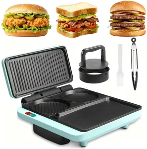 Electric Breakfast Maker Frying Pan Multifunction Sandwich Maker with Temperature Control for Household Use SW062