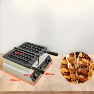 Electric Bubble Skewer Waffle Ball Machine Nonstick Waffle Balls Maker Iron Popular Snack Equipment New Belgium Waffle Maker