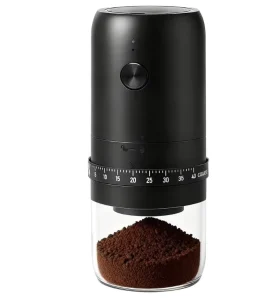 Electric Burr Coffee Grinder with 40 Settings External Adjustment Type C Portable Rechargeable Coffee Grinder
