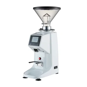 Electric Burr Mill Grinder Espresso Coffee Grinder High Hardness Aluminum Alloy Silver Kitchen Body