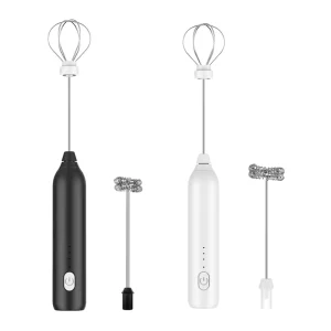 Electric Button Control Wireless Handheld 3 Speed Automatic Milk Frother Coffee Mixer up to 100W Egg Mixing Baking Cream