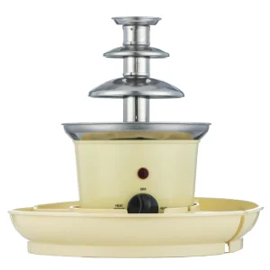 Electric Chocolate Fondue Fountain With Fruit Plate Stainless Steel Party Use CFF 2008D10 for Household Use